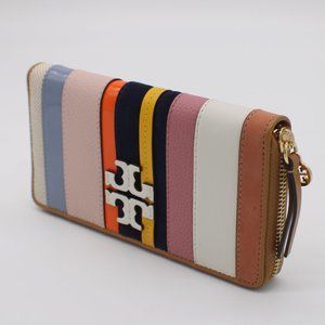 Tory Burch Web Zip Continental Wallet
